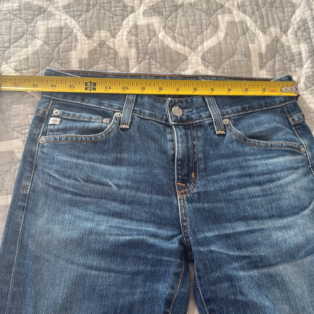 AG Adriano Goldschmied Medium Wash Jeans The ex-boyfriend slim Size 24R. - Picture 12 of 12